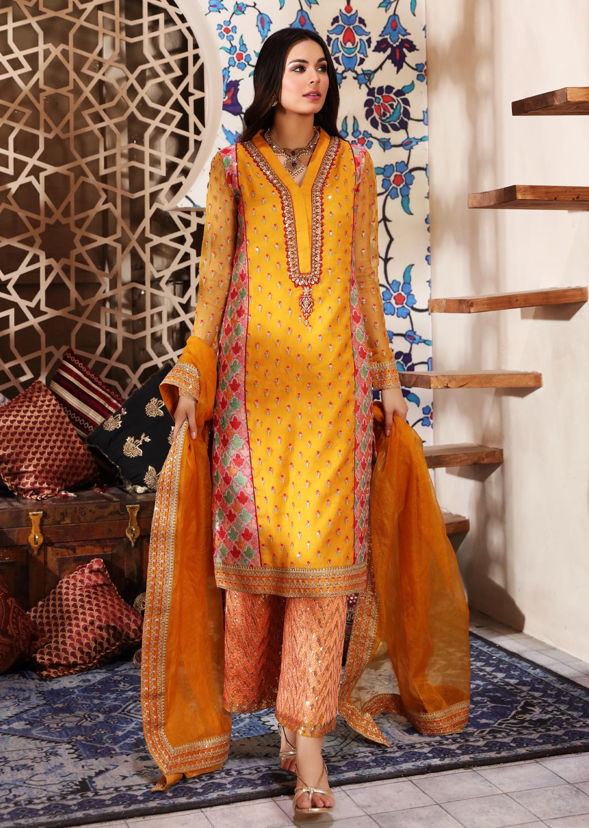 Waqas Shah | Ishq Naama | DIYA -  Waqas Shah Formal - Original Designer Dress - House of Maryam