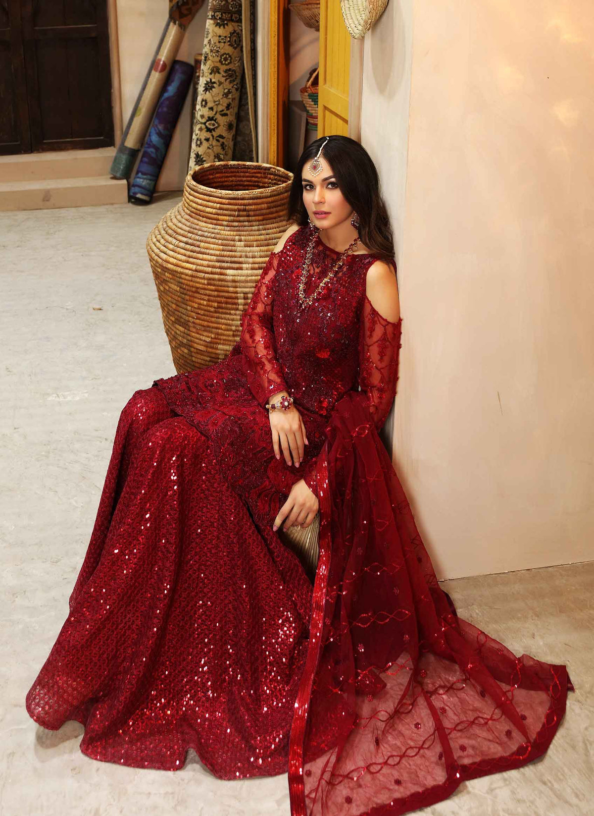 Waqas Shah | Ishq Naama | SINGHAAR -  Waqas Shah Formal - Original Designer Dress - House of Maryam