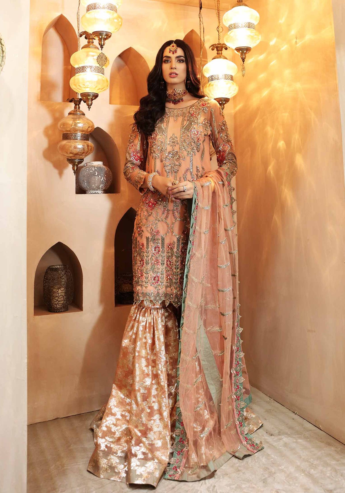 Waqas Shah | Ishq Naama | AVIANA ROSE -  Waqas Shah Formal - Original Designer Dress - House of Maryam
