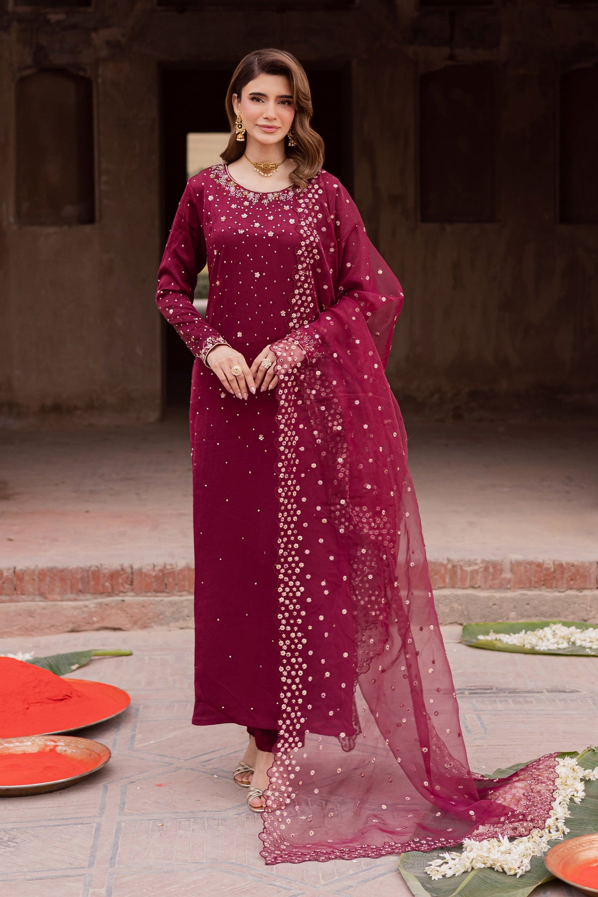 Batik | Gulmohar Festive Eid Edit 26' | Isleen 3Pc, image 5