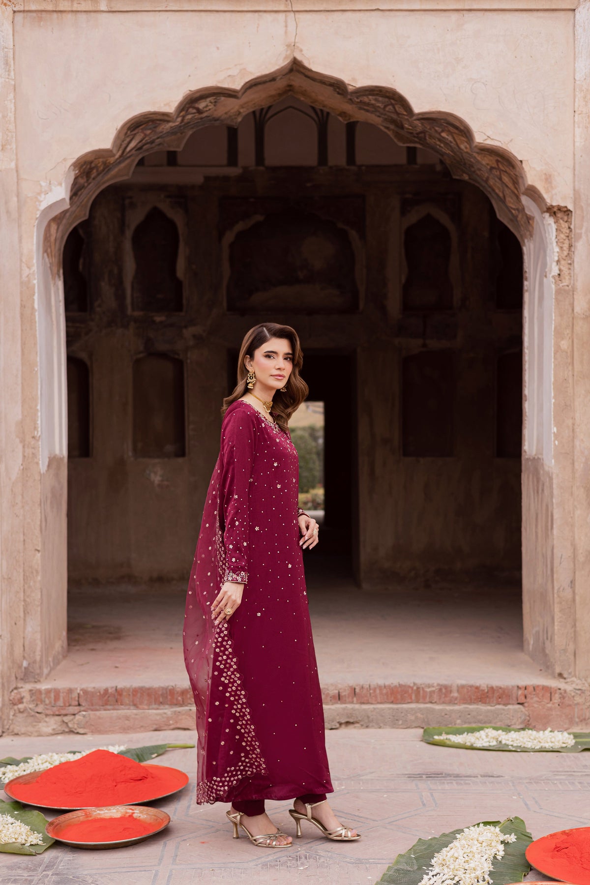 Batik | Gulmohar Festive Eid Edit 26' | Isleen 3Pc, image 3