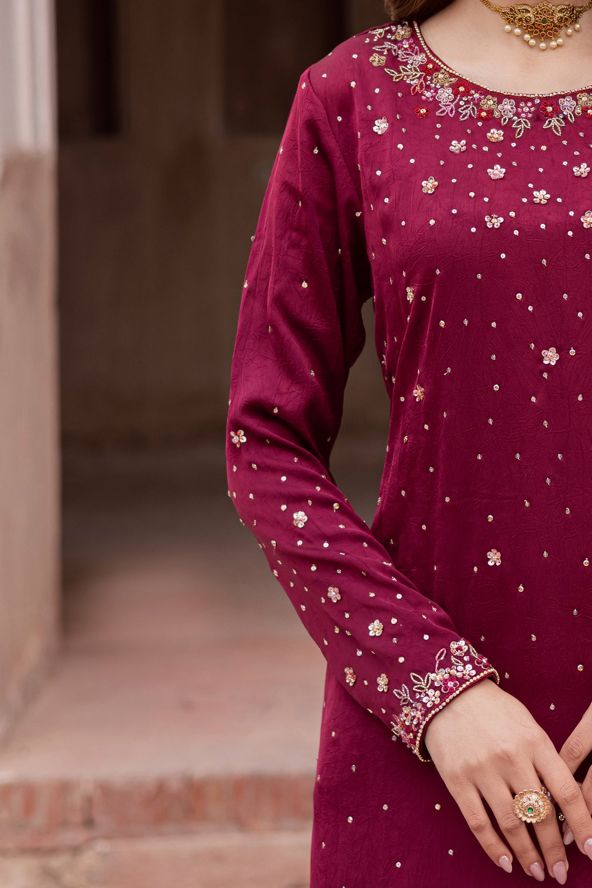 Batik | Gulmohar Festive Eid Edit 26' | Isleen 3Pc, image 7