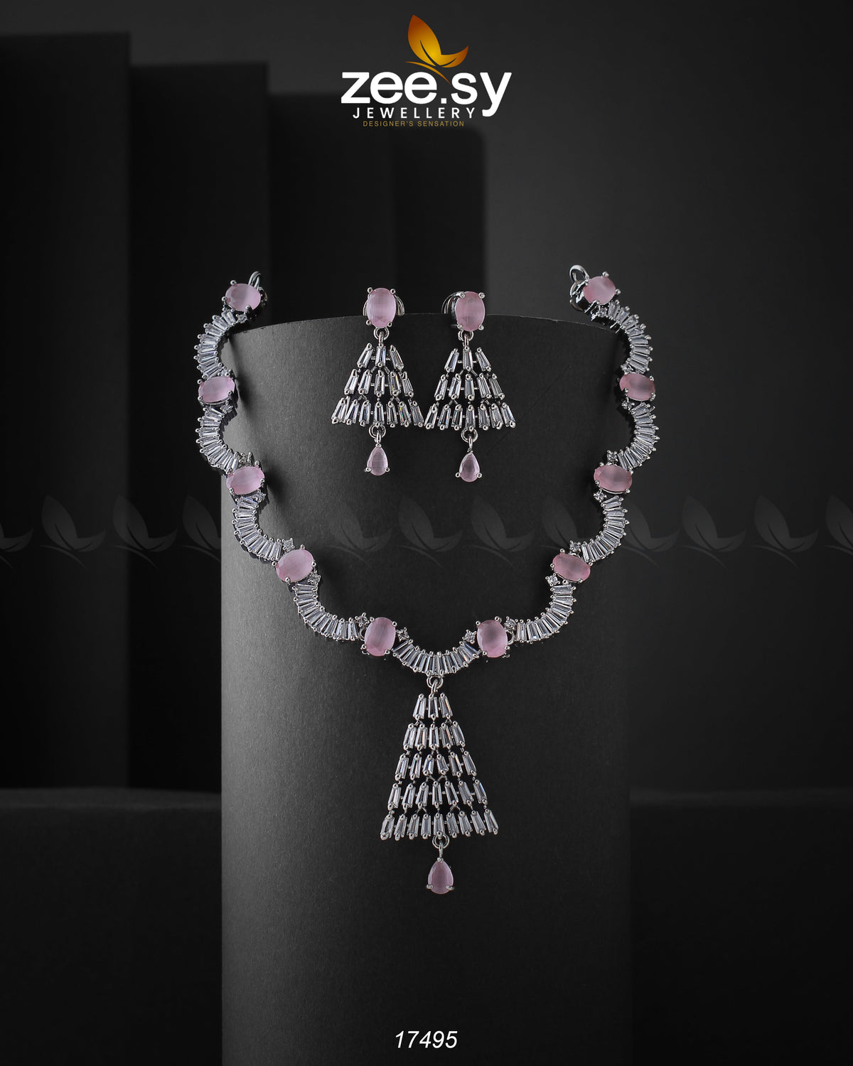 Italian Zircon Necklace -  Zeesy Necklace Sets - Original Designer Dress - House of Maryam