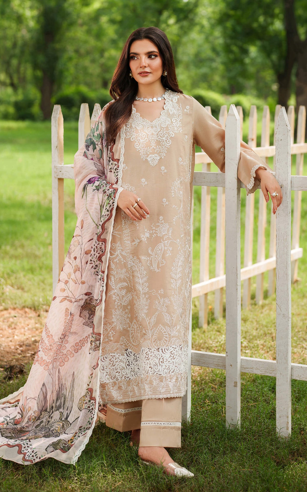 Asifa and Nabeel | Eden Cambric 25 | Ivory Haze ECU25-03 -  Asifa and Nabeel Ladies Clothes - Original Designer Dress - House of Maryam