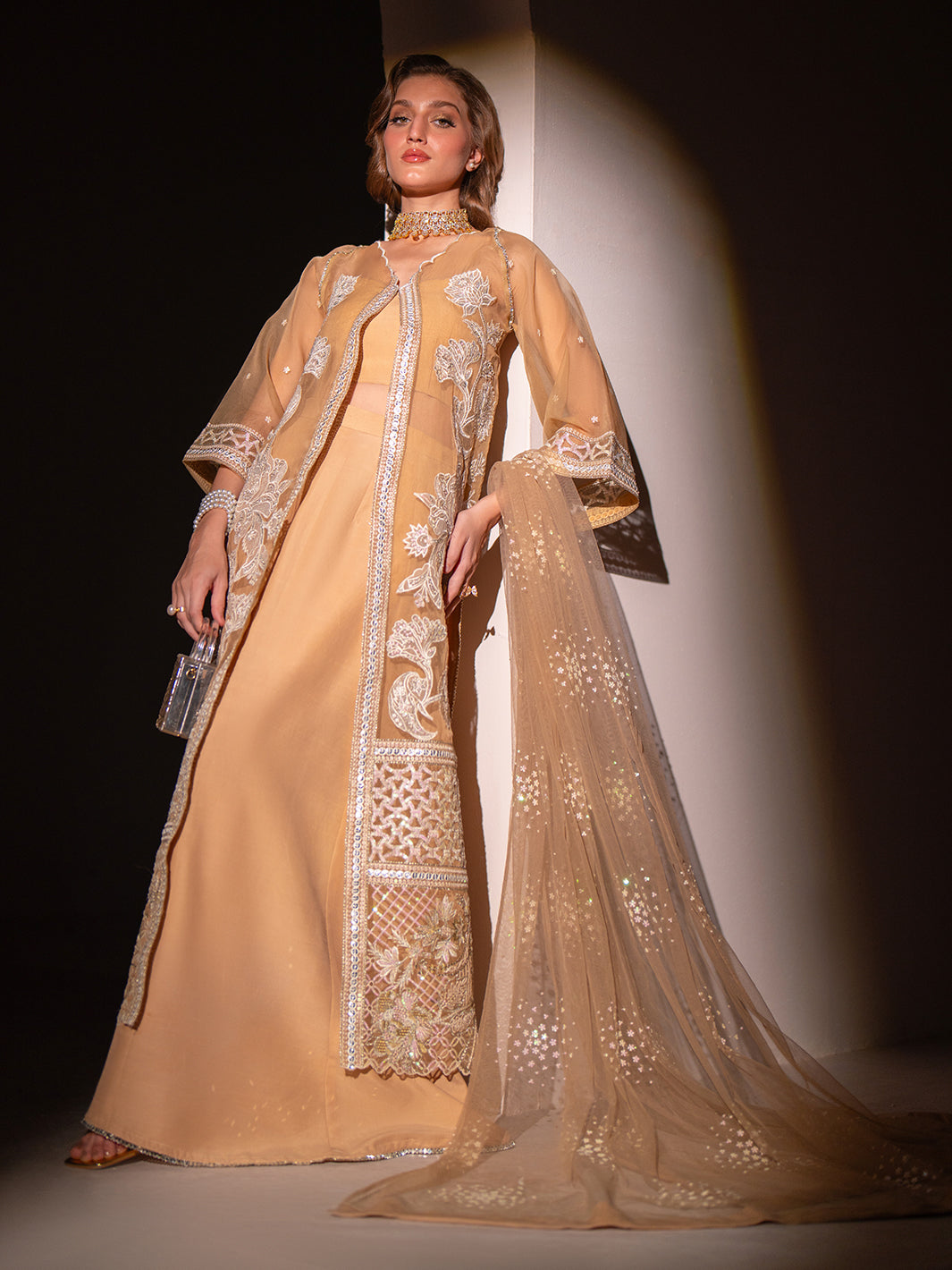 Izel | Stardust Luxury Collection | SLC-012-Kirk by Designer Izel - House of Maryam - Pakistani Designer Ethnic Wear in {{ shop.shopifyCountryName }}