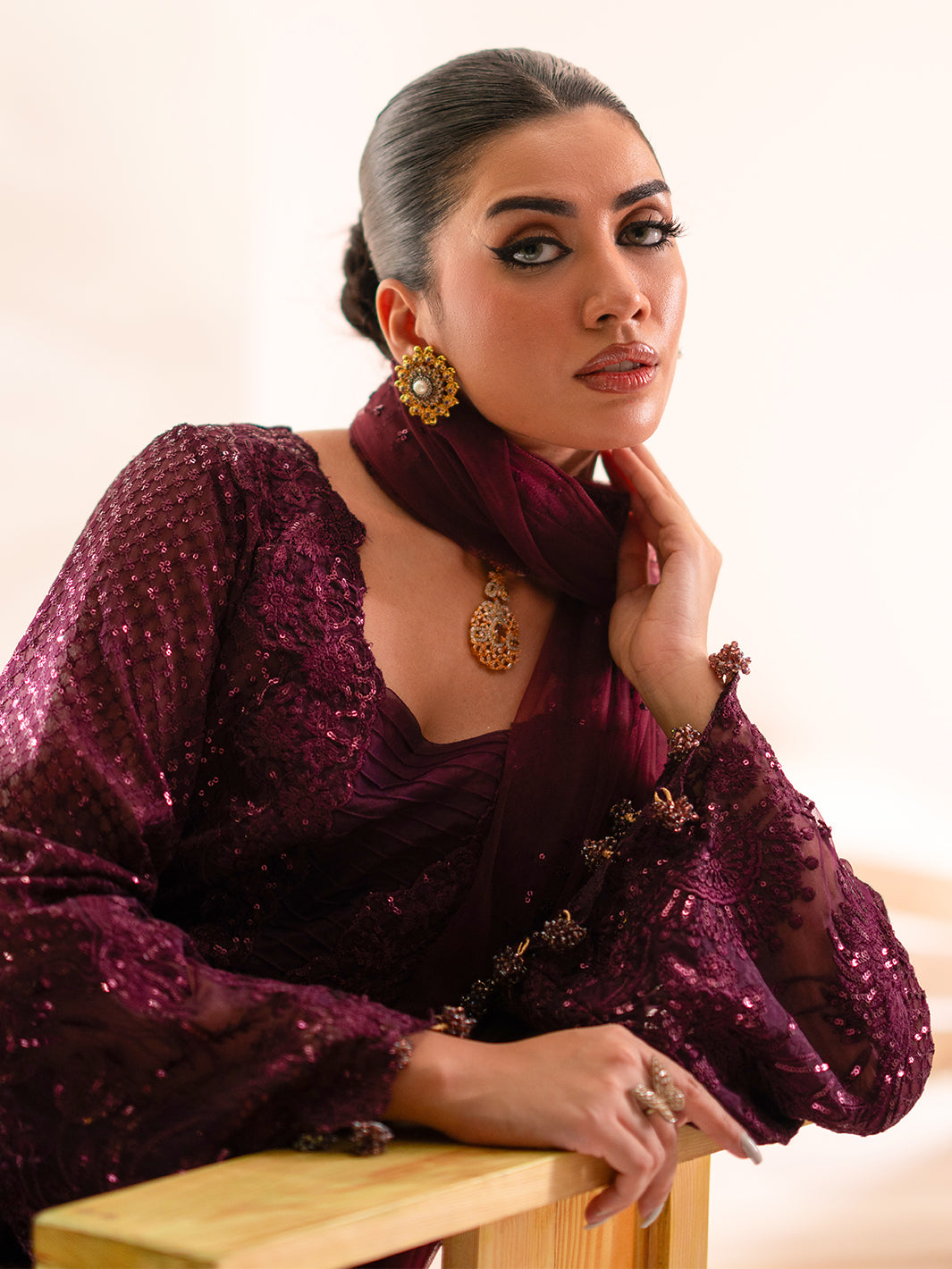 Izel | Stardust Luxury Collection | SLC-015-Elma -  Izel Ladies Clothes - Original Designer Dress - House of Maryam