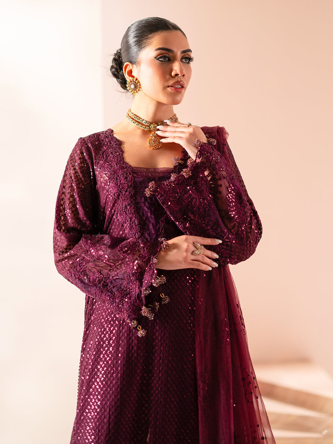 Izel | Stardust Luxury Collection | SLC-015-Elma by Designer Izel - House of Maryam - Pakistani Designer Ethnic Wear in {{ shop.shopifyCountryName }}