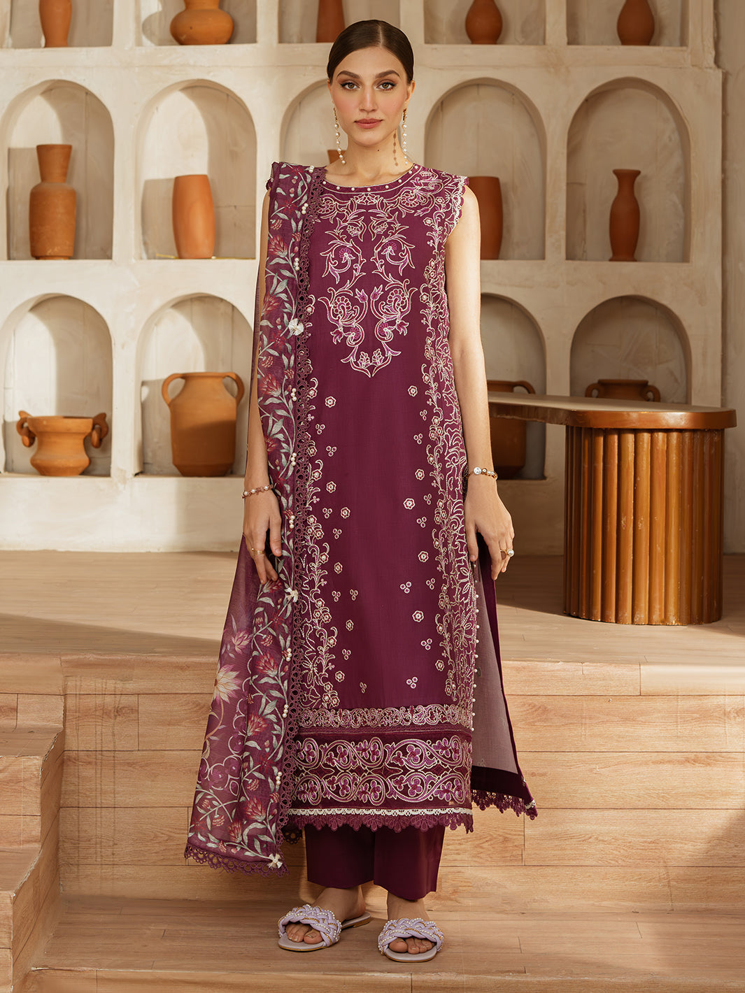 Mahnur | Florence Luxury Lawn 25 | IZNA -  Mahnur Ladies Clothes - Original Designer Dress - House of Maryam