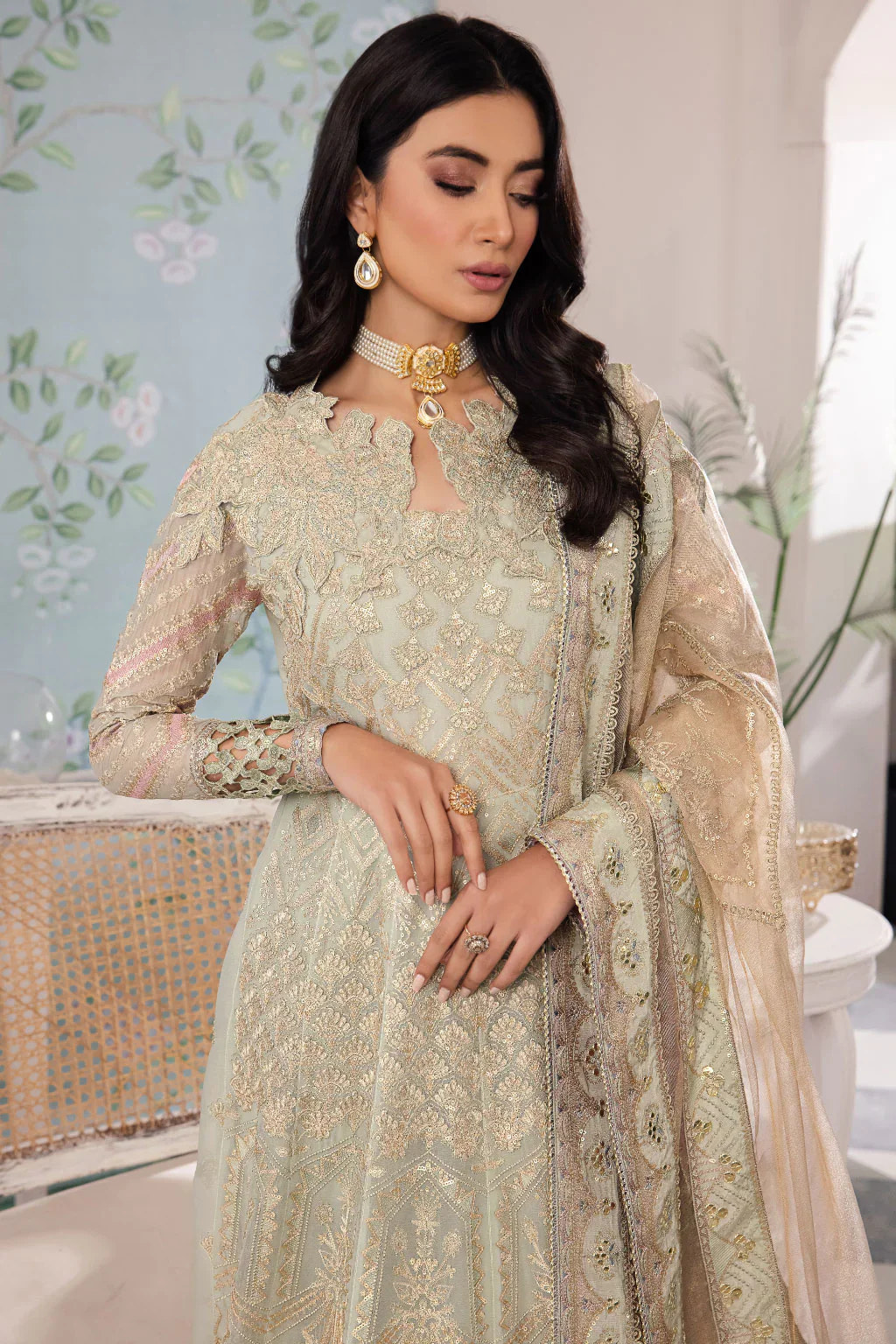 Iznik | Chinnon Chiffon | CC-33 QIANA -  Iznik Formal - Original Designer Dress - House of Maryam