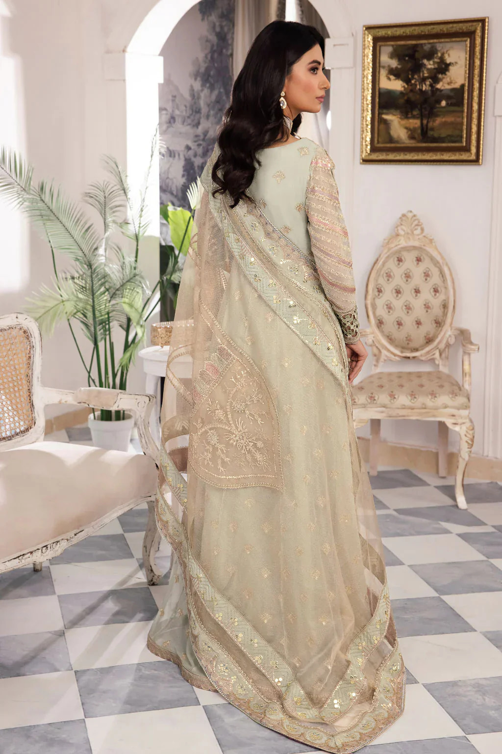 Iznik | Chinnon Chiffon | CC-33 QIANA -  Iznik Formal - Original Designer Dress - House of Maryam