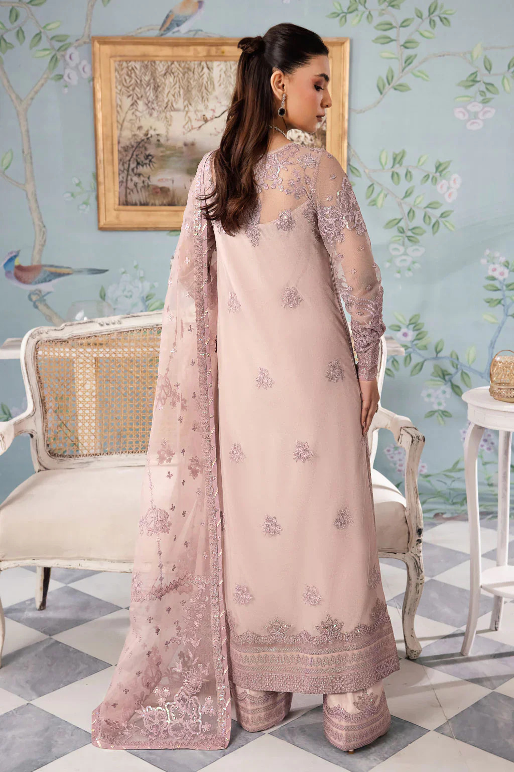 Iznik | Chinnon Chiffon | CC-39 BAREEN -  Iznik Formal - Original Designer Dress - House of Maryam
