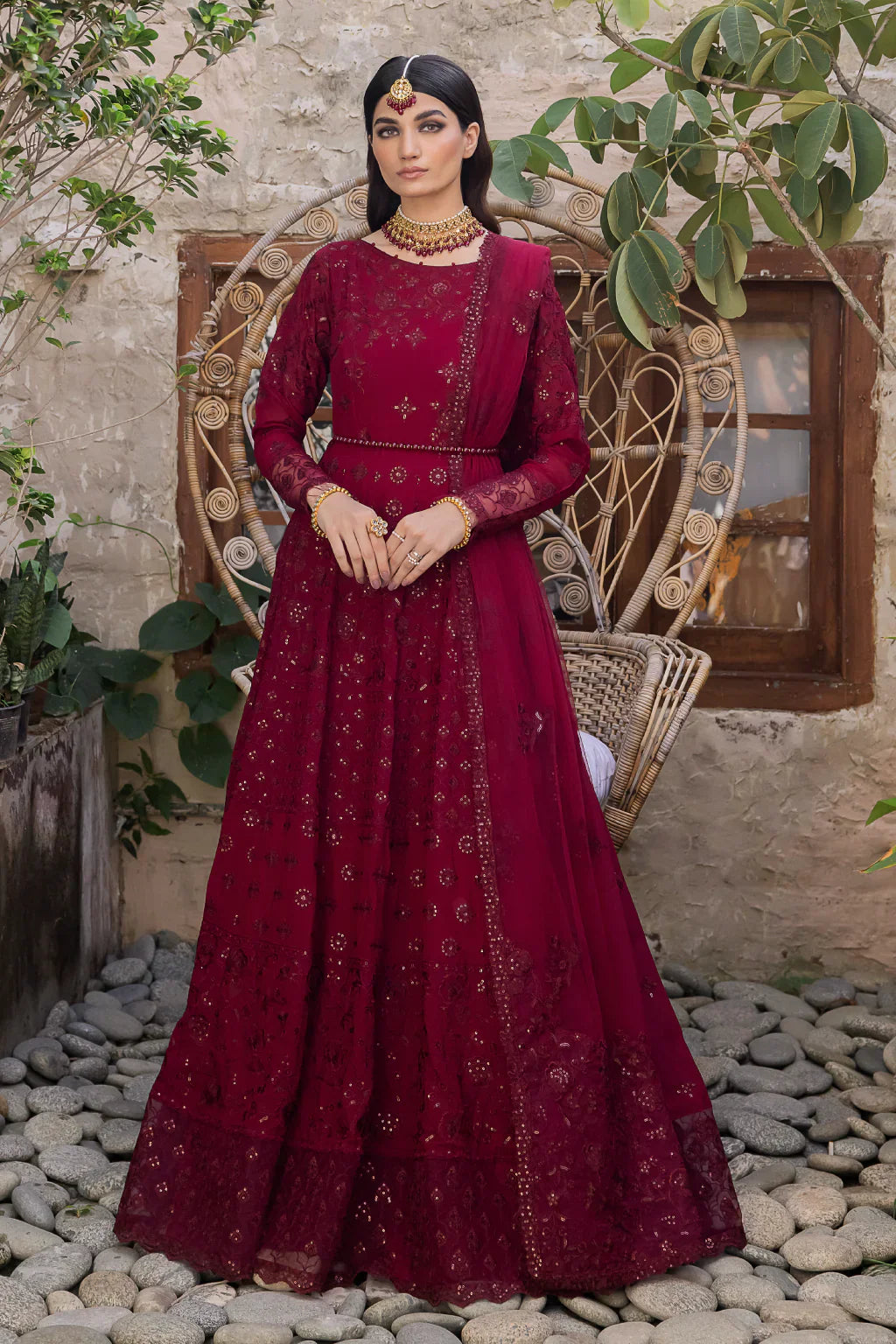 Iznik | Chinnon Chiffon | CC-29 ROSALIE -  Iznik Formal - Original Designer Dress - House of Maryam
