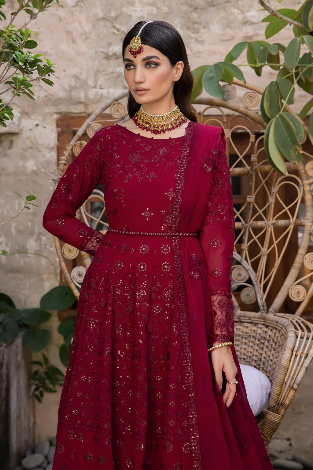Iznik | Chinnon Chiffon | CC-29 ROSALIE -  Iznik Formal - Original Designer Dress - House of Maryam
