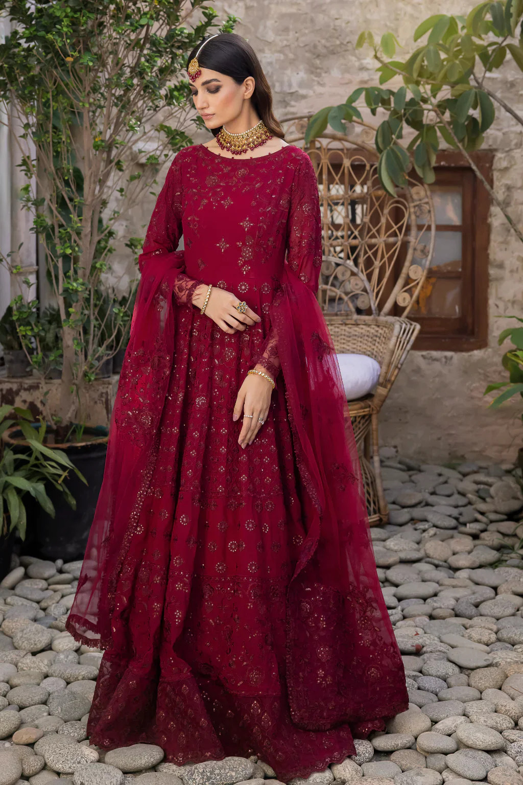 Iznik | Chinnon Chiffon | CC-29 ROSALIE -  Iznik Formal - Original Designer Dress - House of Maryam