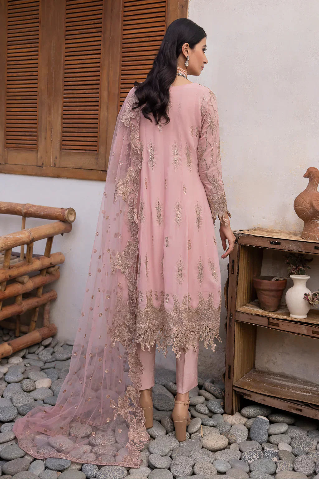 Iznik | Chinnon Chiffon | CC-22 ORIANA -  Iznik Formal - Original Designer Dress - House of Maryam
