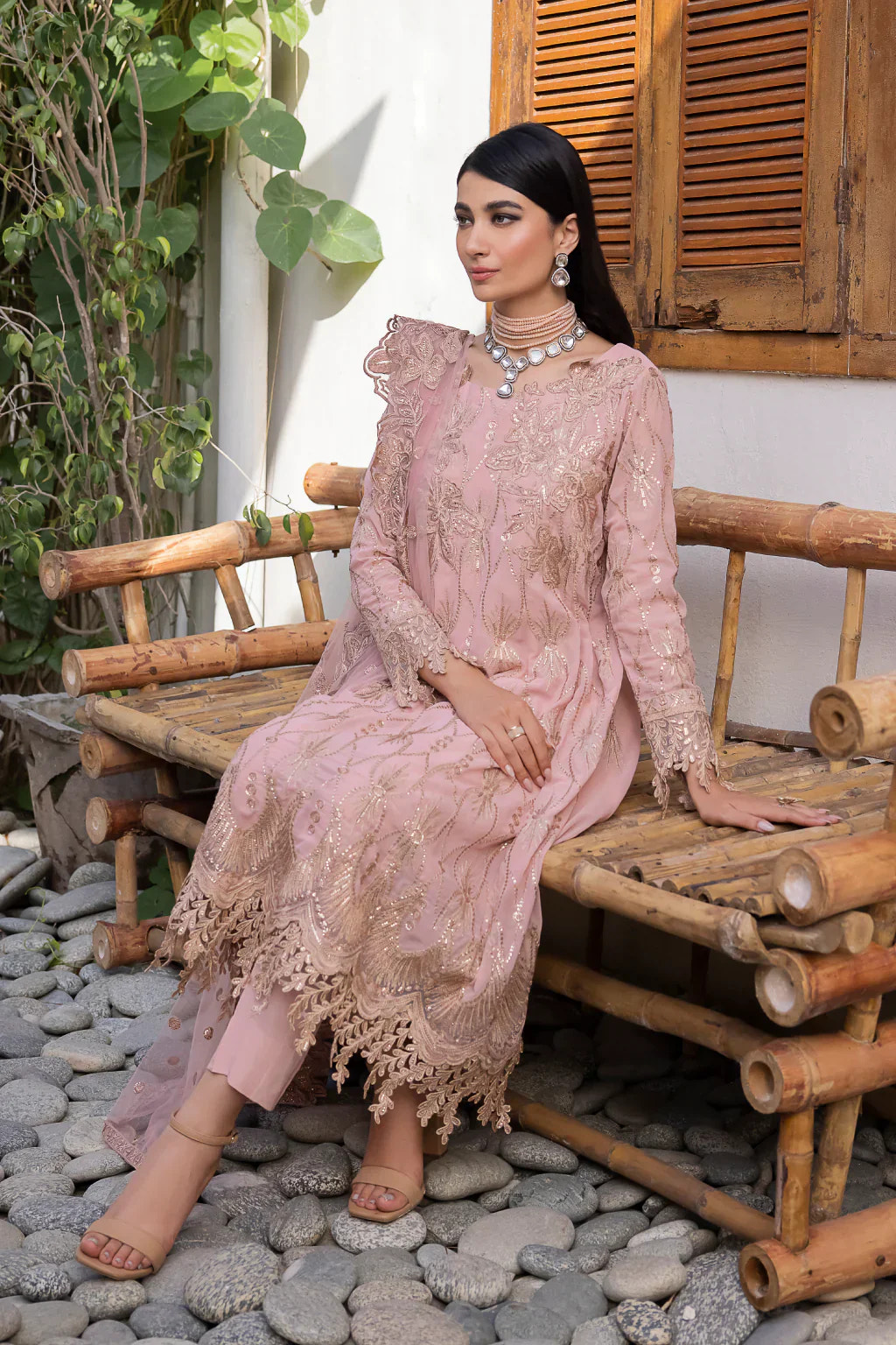 Iznik | Chinnon Chiffon | CC-22 ORIANA -  Iznik Formal - Original Designer Dress - House of Maryam