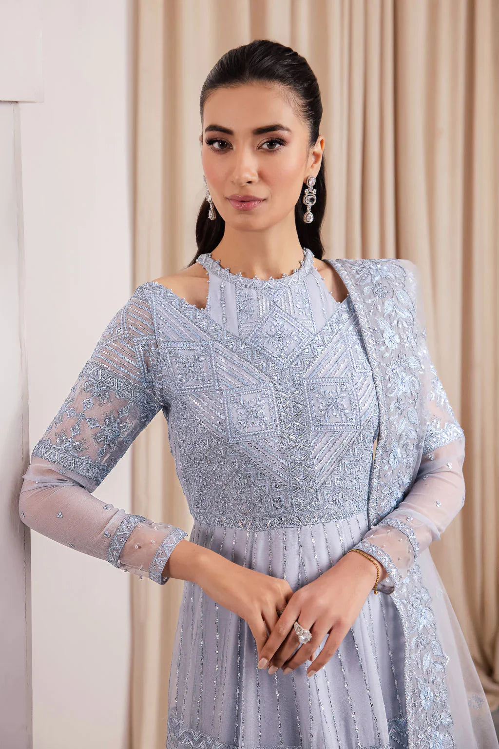 Iznik | Chinnon Chiffon | CC-38 IZARA -  Iznik Formal - Original Designer Dress - House of Maryam