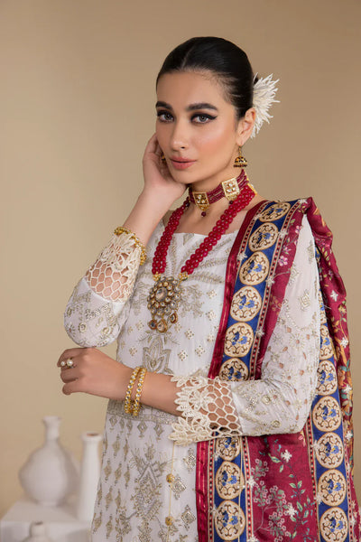 Iznik | Chinnon Chiffon | CC-24 BIANCA -  Iznik Formal - Original Designer Dress - House of Maryam