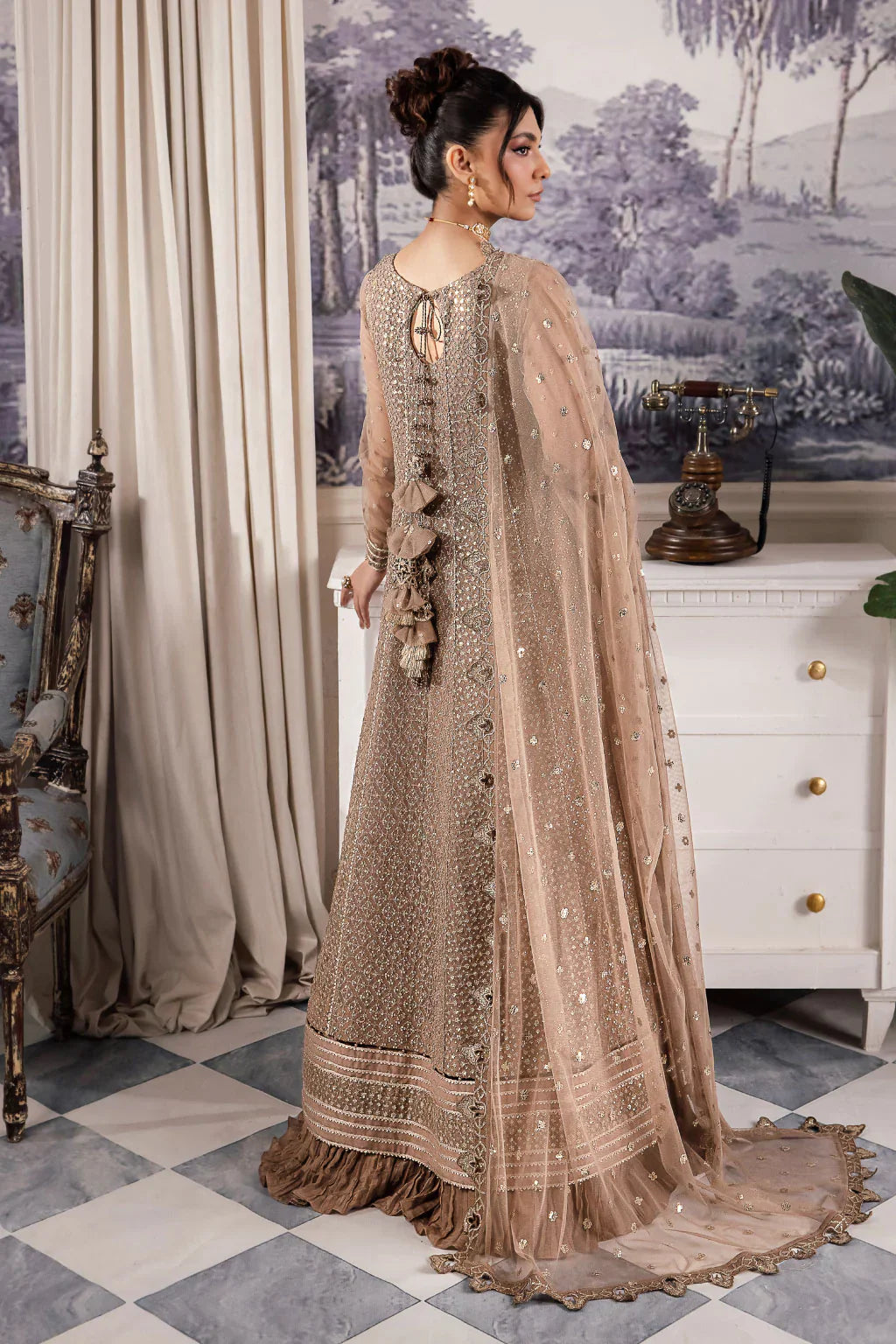 Iznik | Chinnon Chiffon | CC-36 DAMIYAH -  Iznik Formal - Original Designer Dress - House of Maryam