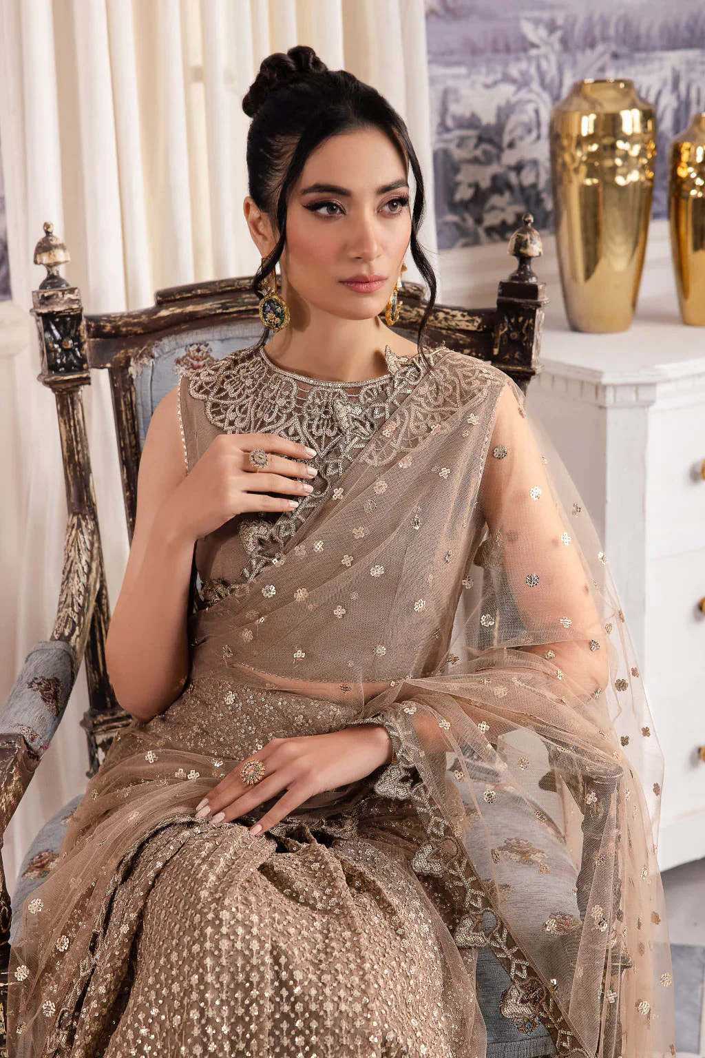 Iznik | Chinnon Chiffon | CC-36 DAMIYAH -  Iznik Formal - Original Designer Dress - House of Maryam