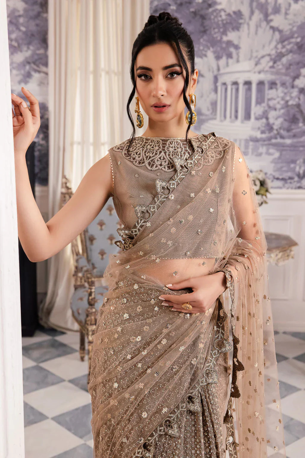 Iznik | Chinnon Chiffon | CC-36 DAMIYAH -  Iznik Formal - Original Designer Dress - House of Maryam