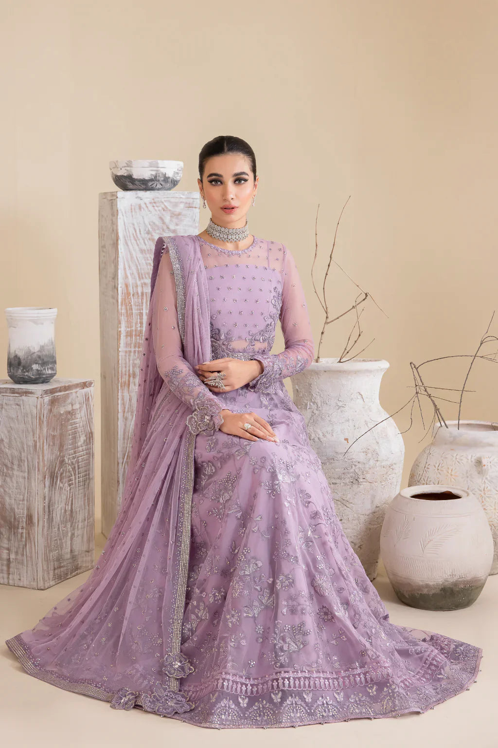 Iznik | Chinnon Chiffon | CC-25 REBECCA -  Iznik Formal - Original Designer Dress - House of Maryam