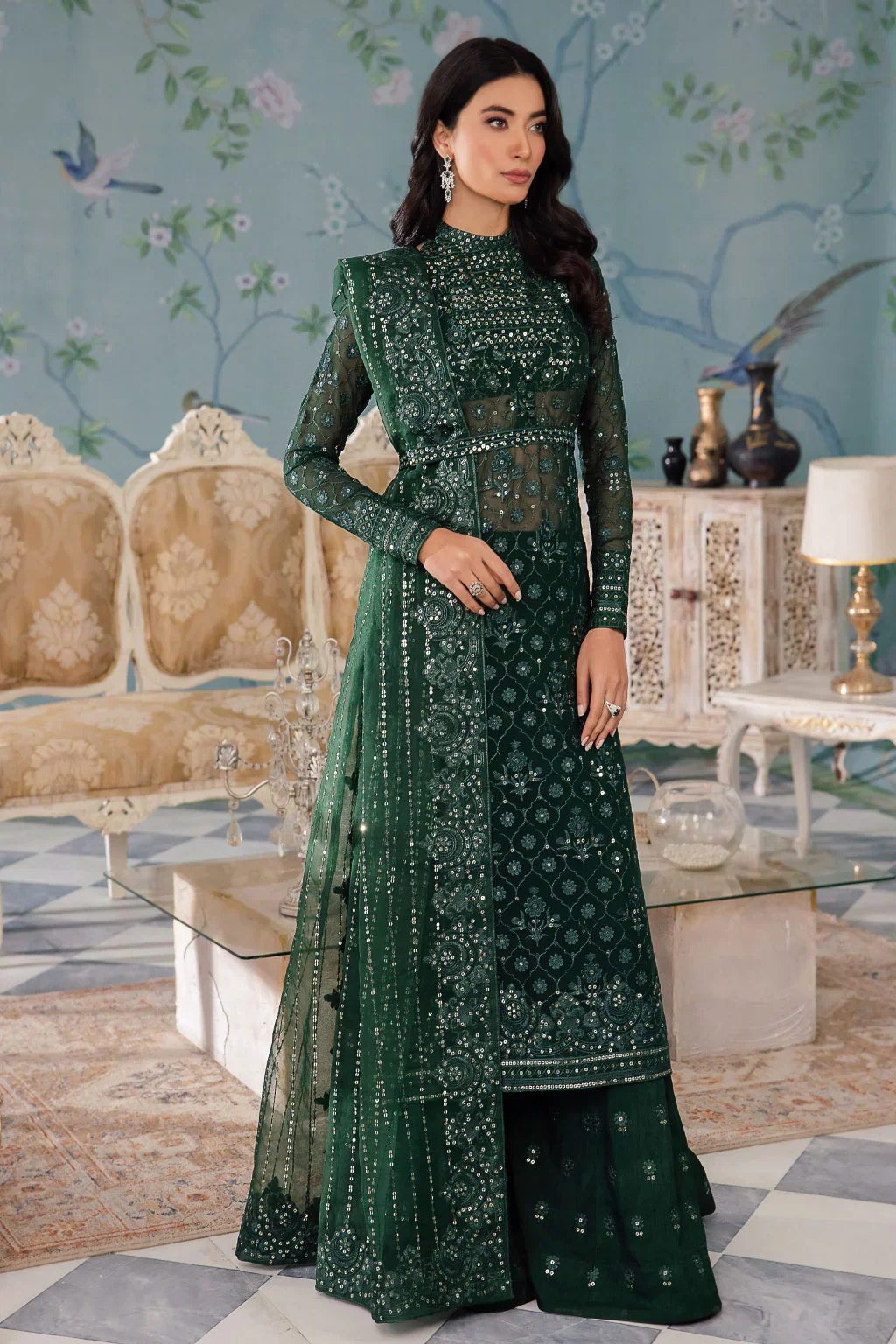 Iznik | Chinnon Chiffon | CC-40 KEZIAH -  Iznik Formal - Original Designer Dress - House of Maryam