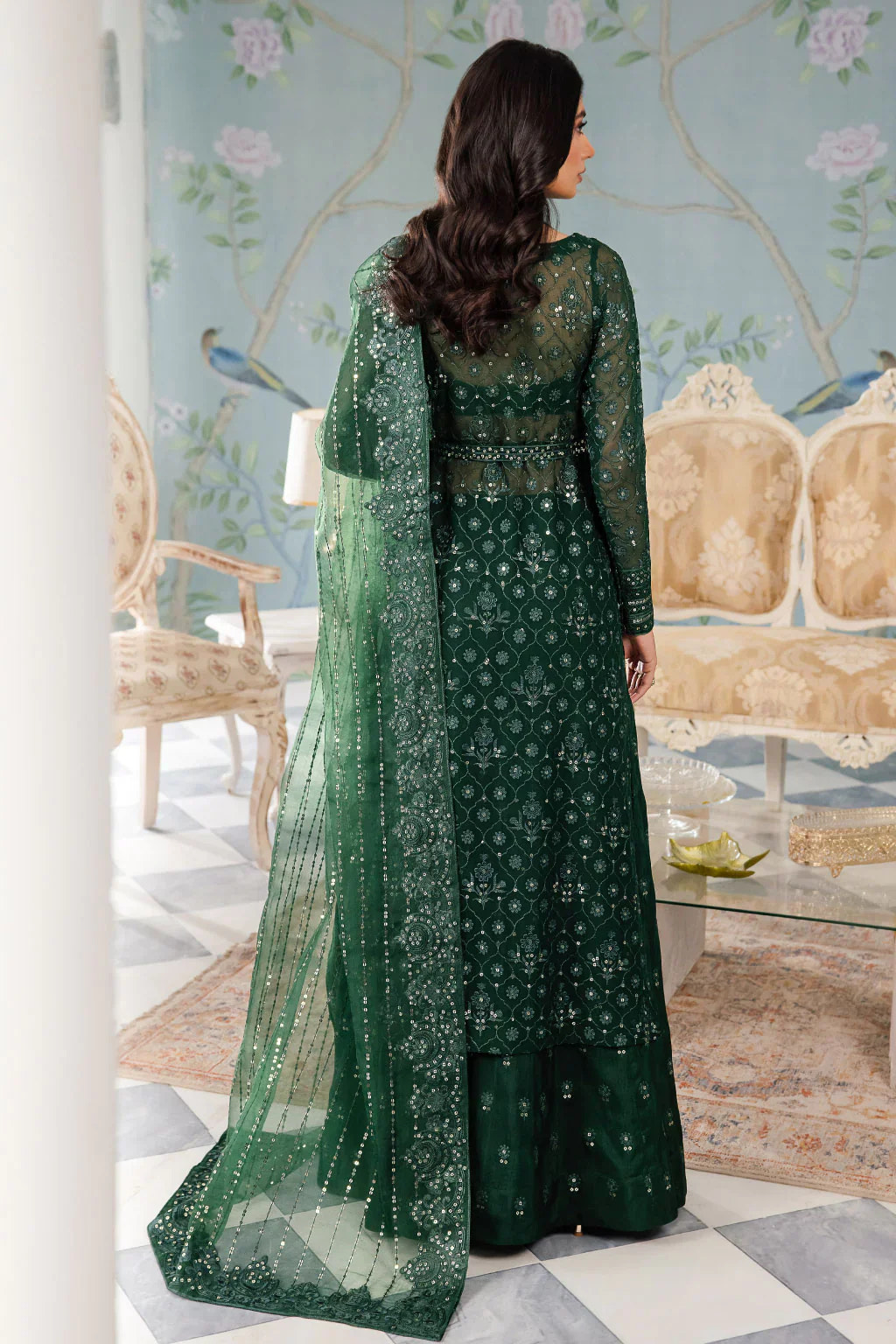 Iznik | Chinnon Chiffon | CC-40 KEZIAH -  Iznik Formal - Original Designer Dress - House of Maryam