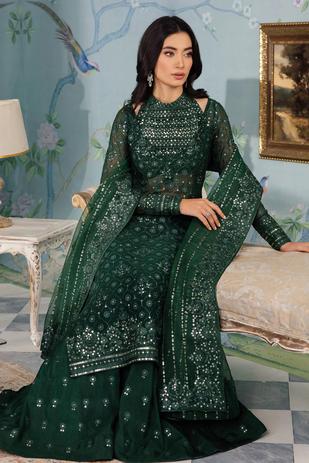 Iznik | Chinnon Chiffon | CC-40 KEZIAH -  Iznik Formal - Original Designer Dress - House of Maryam