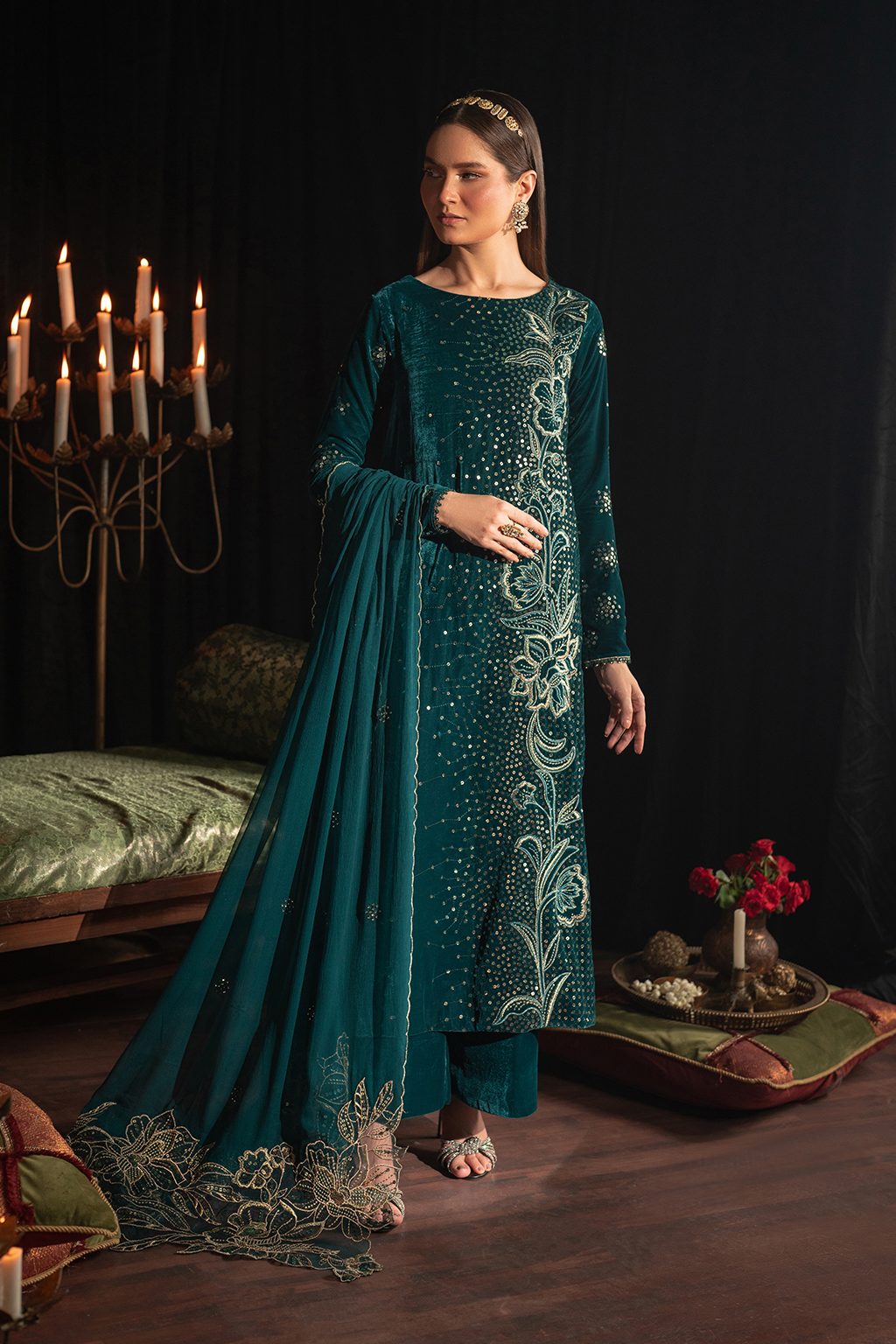 Iznik | Exclusive Velvet | IV-47 by Designer Iznik - House of Maryam - Pakistani Designer Ethnic Wear in {{ shop.shopifyCountryName }}