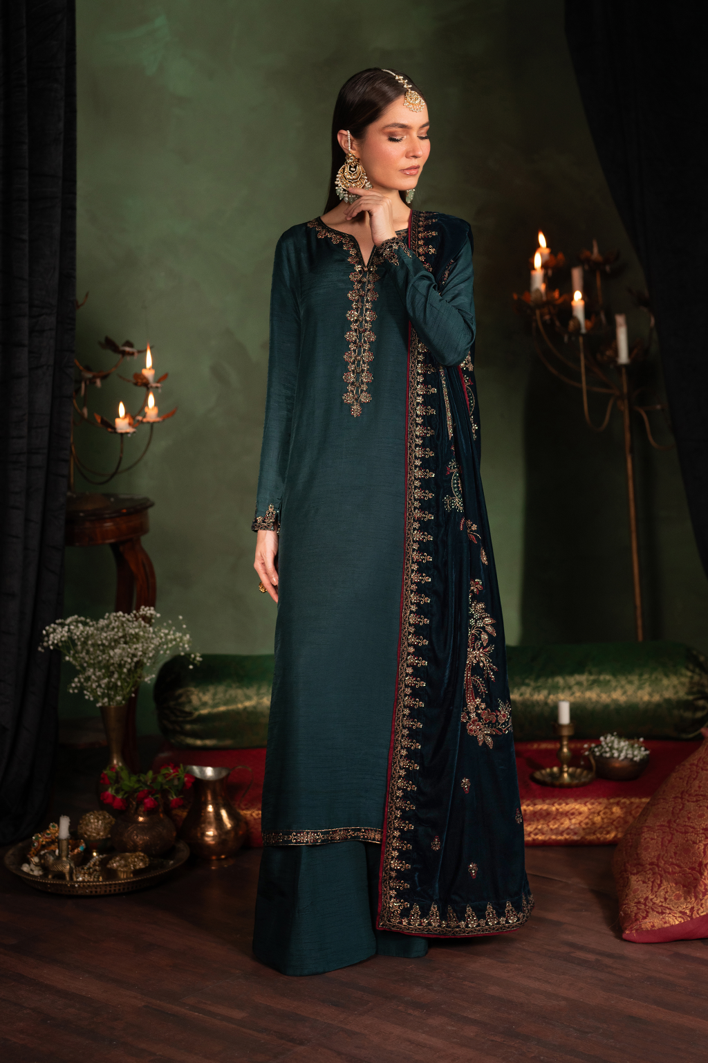 Iznik | Exclusive Velvet | IV-50 by Designer Iznik - House of Maryam - Pakistani Designer Ethnic Wear in {{ shop.shopifyCountryName }}