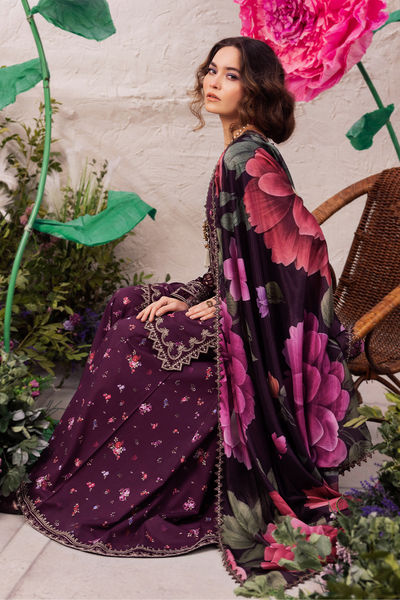 Iznik | Dahlia Embroidered Lawn | DL-06 -  Iznik Luxury - Original Designer Dress - House of Maryam