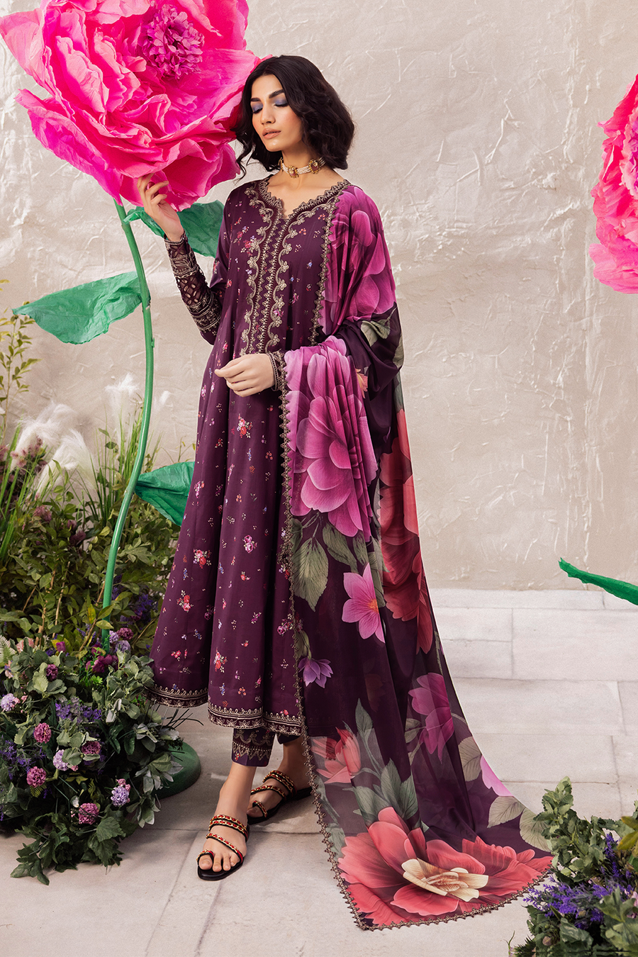 Iznik | Dahlia Embroidered Lawn | DL-06