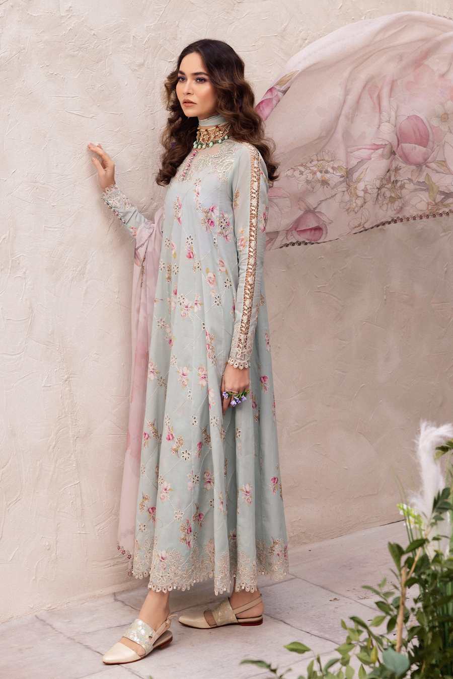 Iznik | Dahlia Embroidered Lawn | DL-10