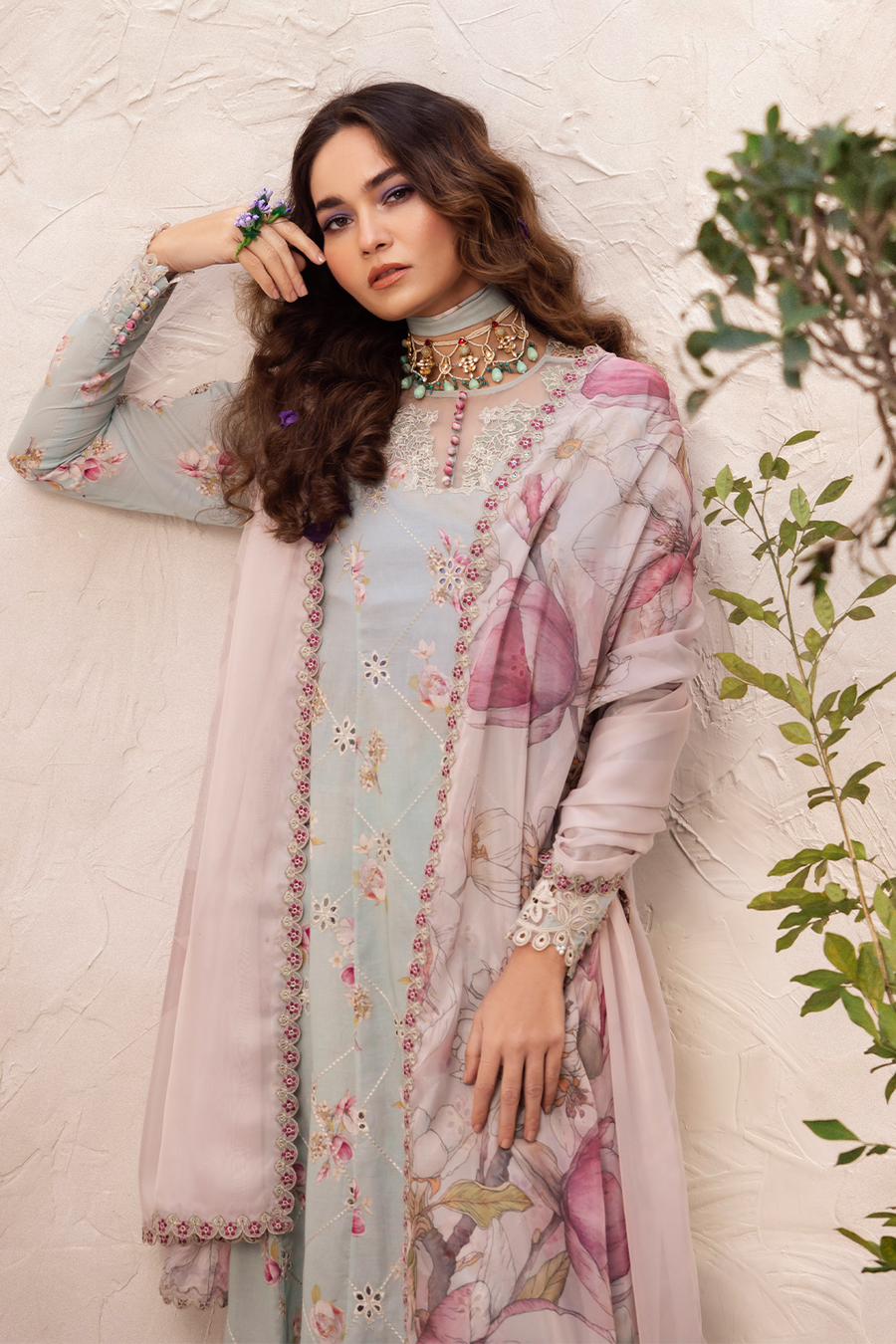 Iznik | Dahlia Embroidered Lawn | DL-10