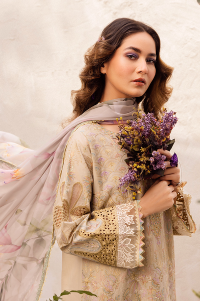 Iznik | Dahlia Embroidered Lawn | DL-03 -  Iznik Luxury - Original Designer Dress - House of Maryam
