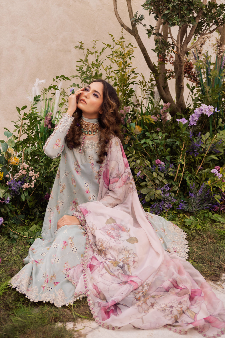 Iznik | Dahlia Embroidered Lawn | DL-10