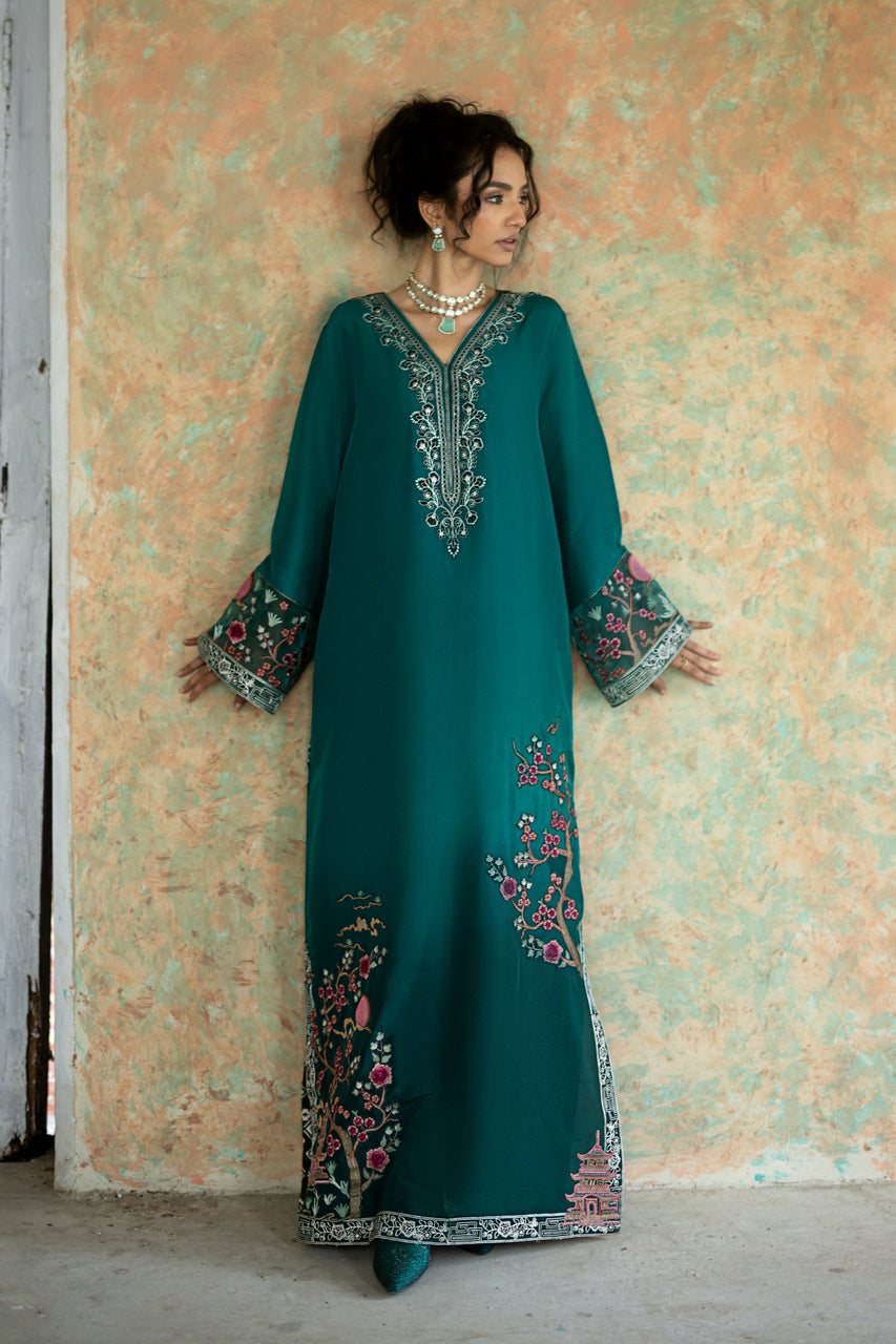 Zainab Chottani | Summer Edition 26 | Jade Muse Kaftan-1
