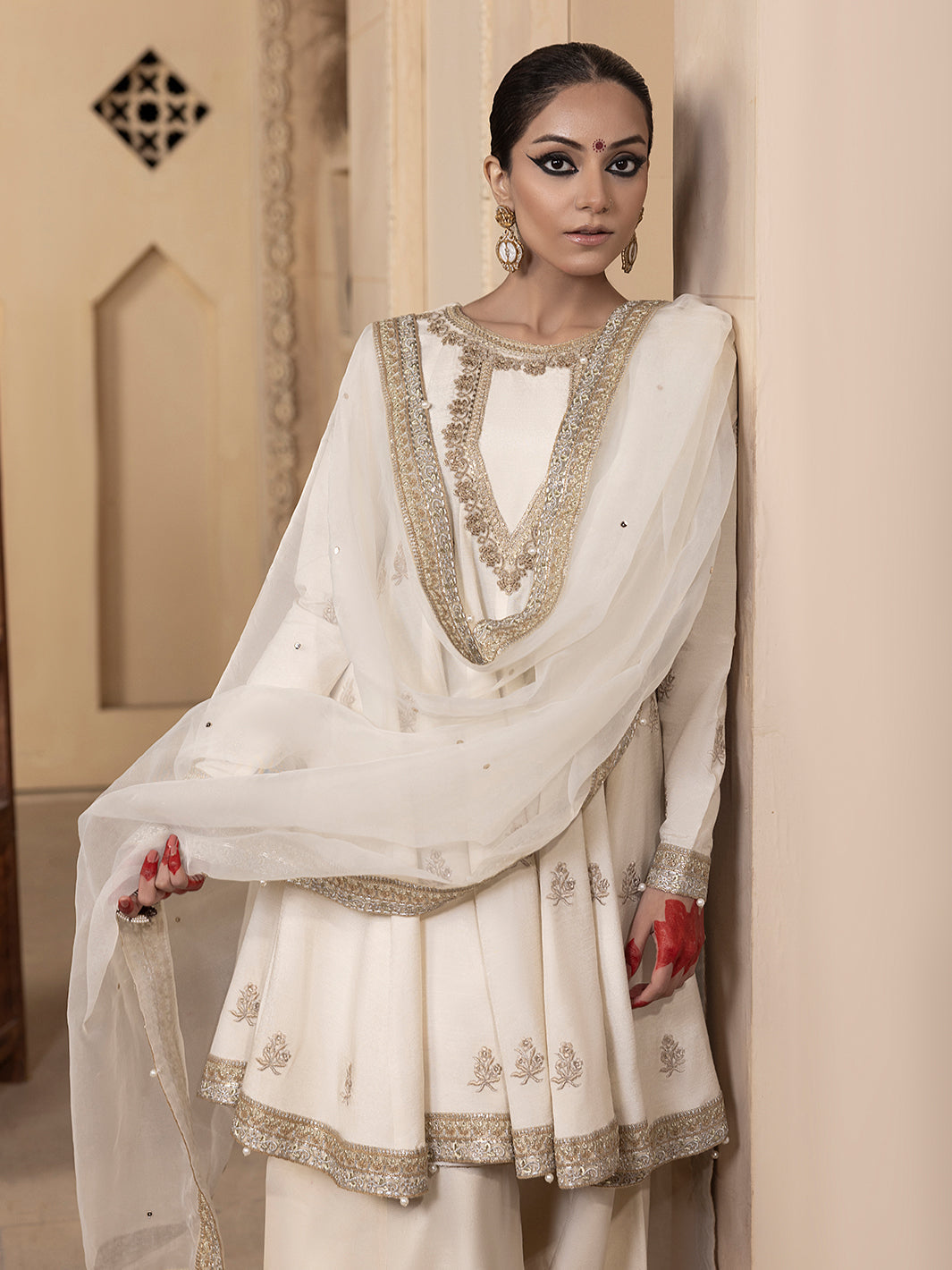 Hem Stitch | Raw Silk Edit 25 | Jahanara -  Hemstitch Ladies Clothes - Original Designer Dress - House of Maryam
