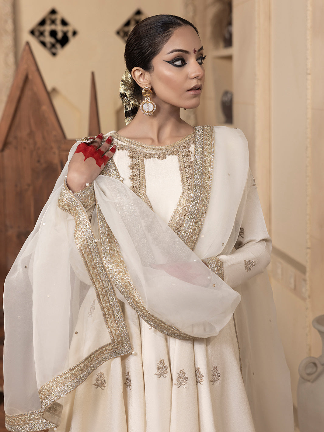 Hem Stitch | Raw Silk Edit 25 | Jahanara -  Hemstitch Ladies Clothes - Original Designer Dress - House of Maryam