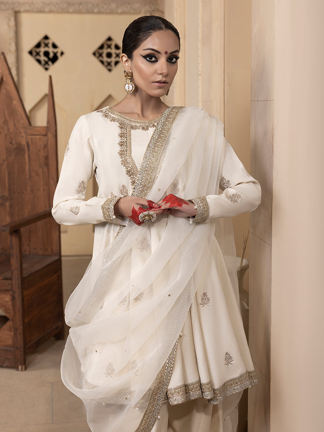 Hem Stitch | Raw Silk Edit 25 | Jahanara -  Hemstitch Ladies Clothes - Original Designer Dress - House of Maryam