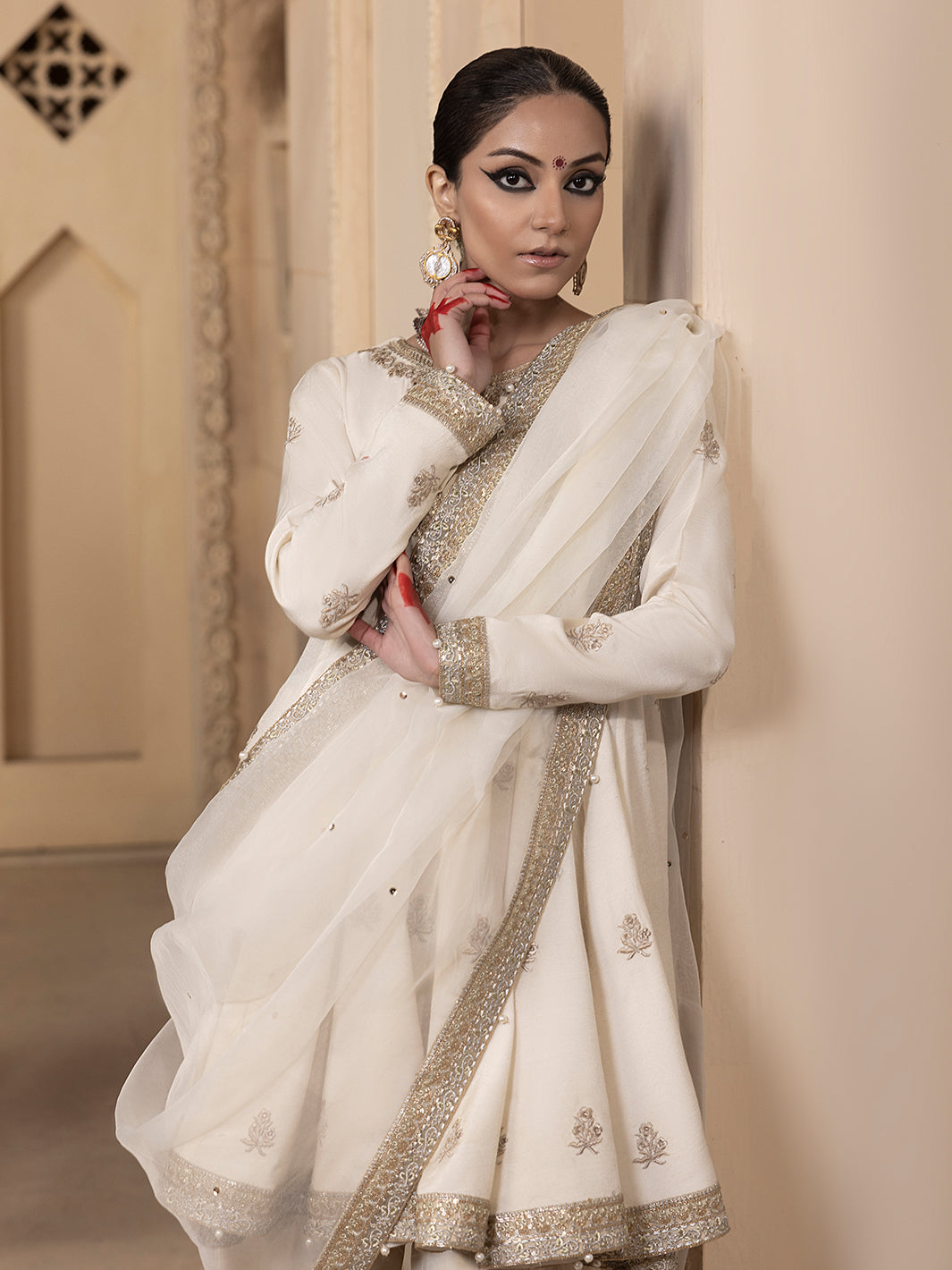 Hem Stitch | Raw Silk Edit 25 | Jahanara -  Hemstitch Ladies Clothes - Original Designer Dress - House of Maryam