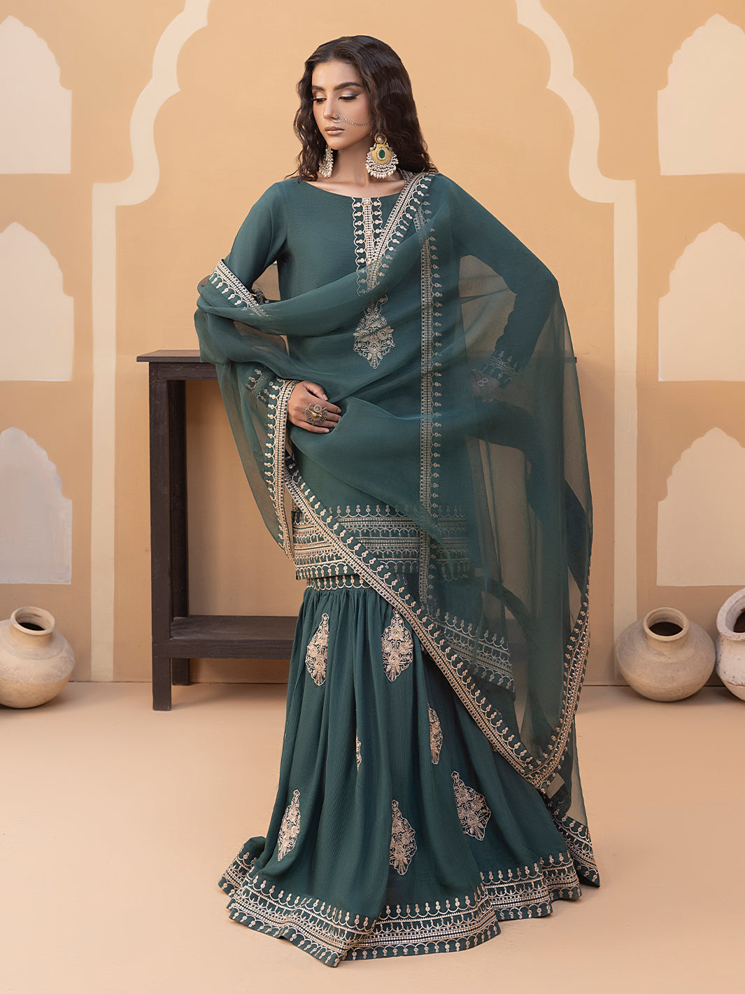 Hem Stitch | Raw Silk Edit 25 | Jasmine -  Hemstitch Ladies Clothes - Original Designer Dress - House of Maryam
