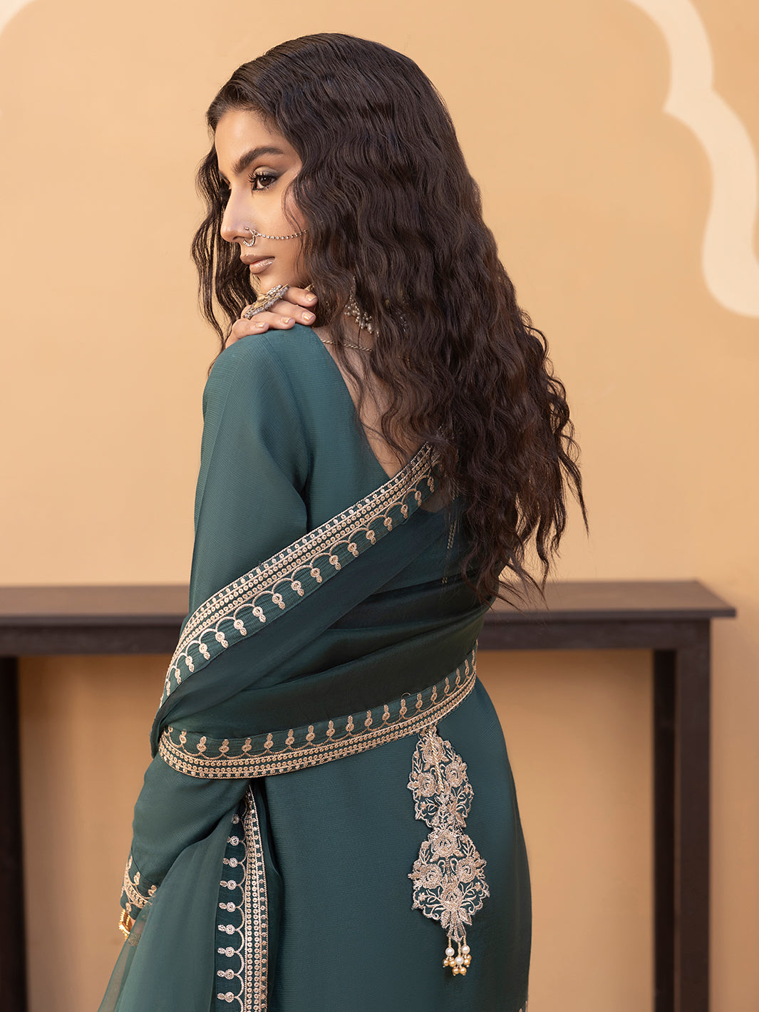 Hem Stitch | Raw Silk Edit 25 | Jasmine -  Hemstitch Ladies Clothes - Original Designer Dress - House of Maryam