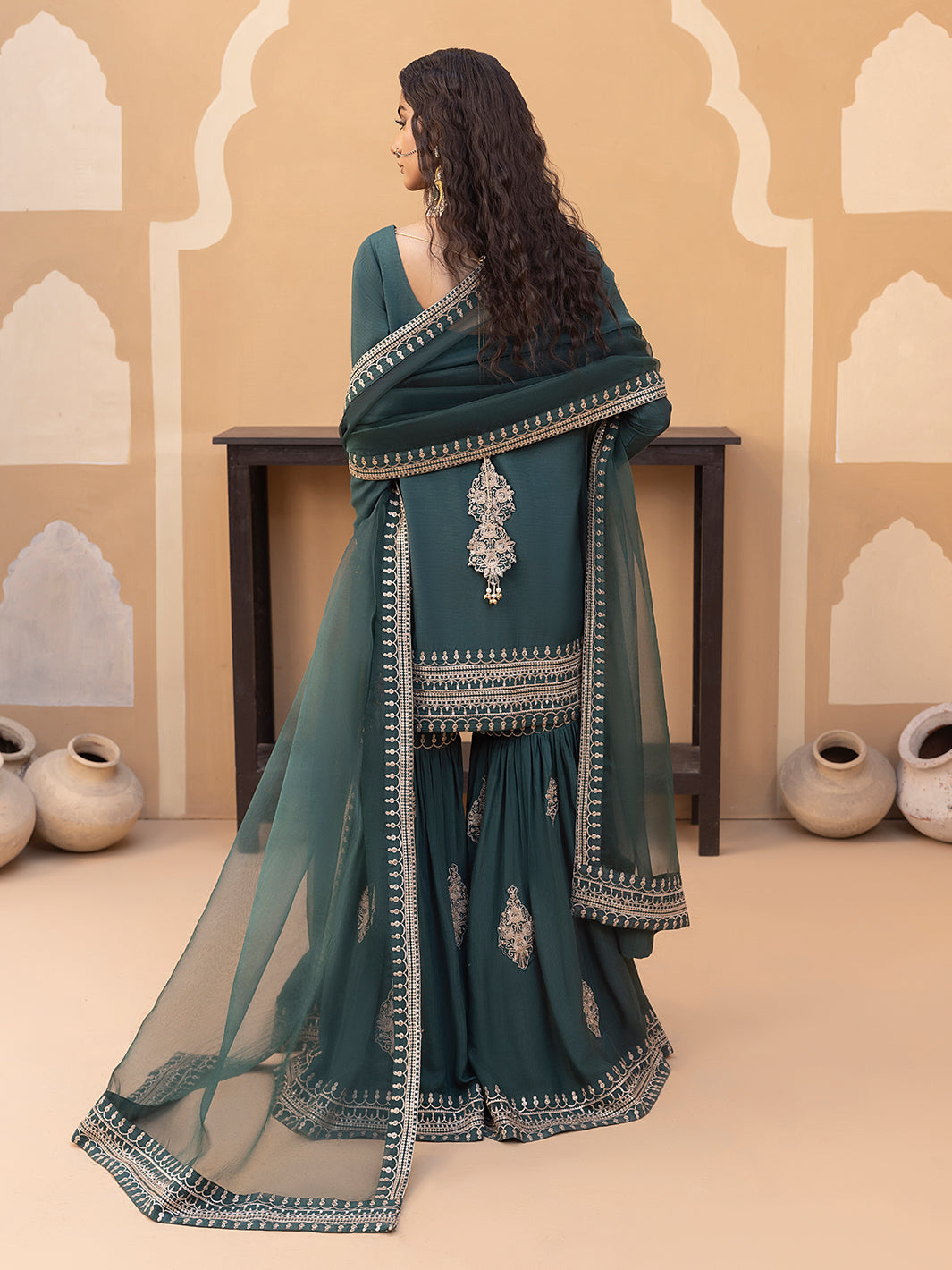 Hem Stitch | Raw Silk Edit 25 | Jasmine -  Hemstitch Ladies Clothes - Original Designer Dress - House of Maryam