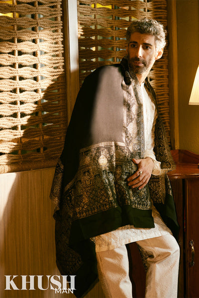 Republic By Omar Farooq | Luxury Rtw | Baseer Kurta Pajama -  Republic by Omar Farooq Luxury RTW - Original Designer Dress - House of Maryam