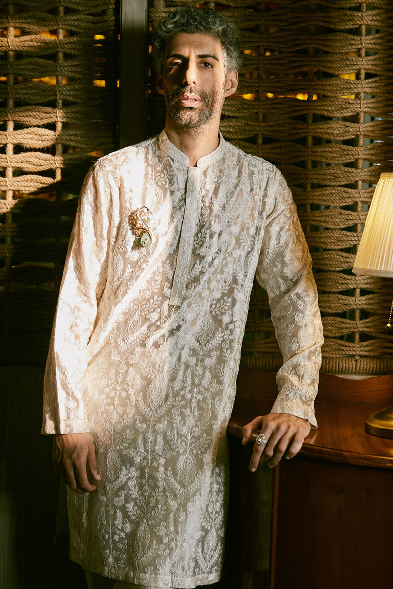 Republic By Omar Farooq | Luxury Rtw | Baseer Kurta Pajama -  Republic by Omar Farooq Luxury RTW - Original Designer Dress - House of Maryam