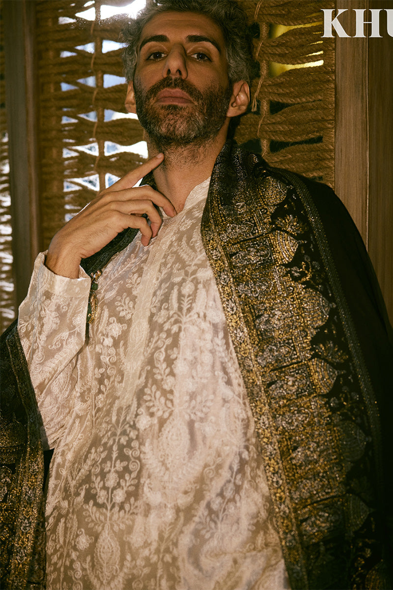 Republic By Omar Farooq | Luxury Rtw | Baseer Kurta Pajama -  Republic by Omar Farooq Luxury RTW - Original Designer Dress - House of Maryam