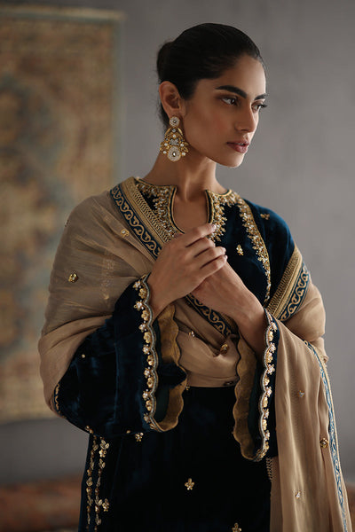 Sana Abbas | Velvet Formals | JOLINE -  Sana Abbas Ladies Clothes - Original Designer Dress - House of Maryam