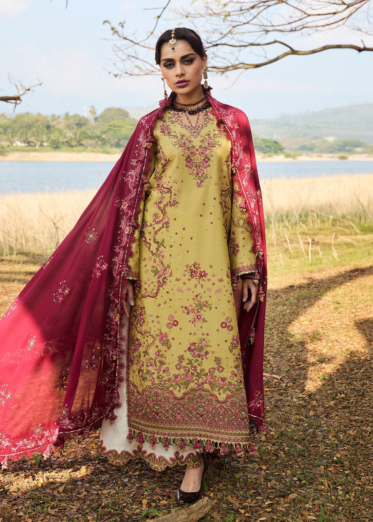 Hussain Rehar | Luxury Lawn 25 | Minted -  Hussain Rehar Ladies Clothes - Original Designer Dress - House of Maryam
